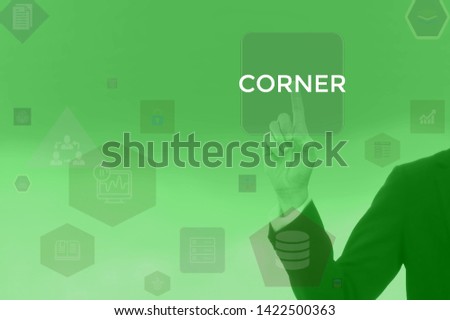 CORNER - technology and business concept
