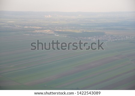 Aerial View of Rural Vienna, Austria, Europe