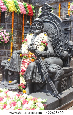 The Great Maratha King Shivaji Maharaj sataue Royalty-Free Stock Photo #1422638600
