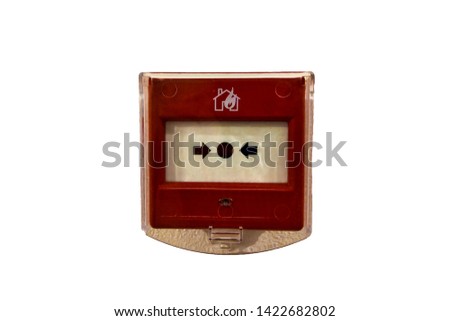 Fire alarm system on white background, isolate.