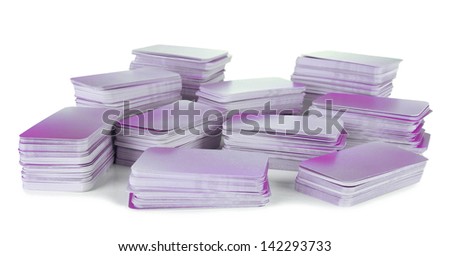 Business cards, isolated on white