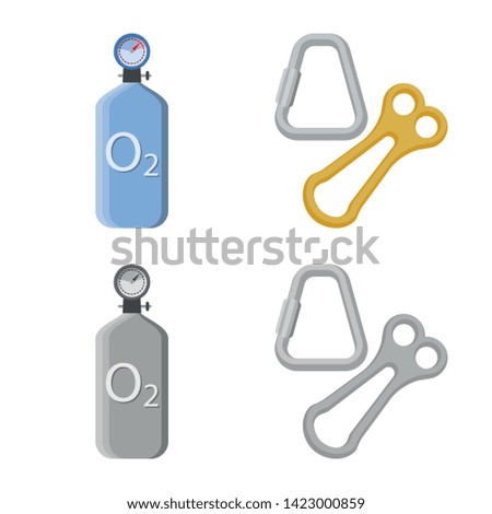 Vector design of mountaineering and peak symbol. Set of mountaineering and camp vector icon for stock.