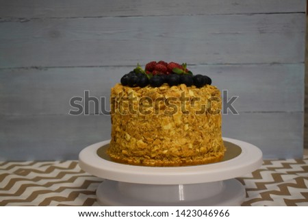 
"Napoleon cake" 13 June 2019 Yekaterinburg city Russian Federation 