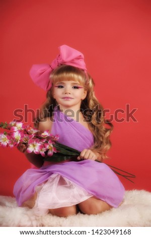 Children fashion doll blond girl