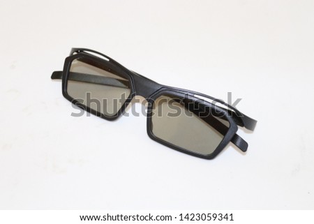3d glasses isolated on a white background