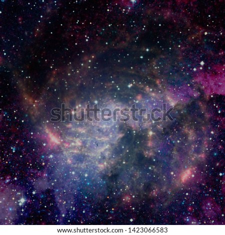 Universe scene with planets, stars and galaxies in outer space. Elements of this image furnished by NASA
