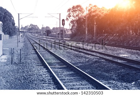 Railway crossing in Brisbane
