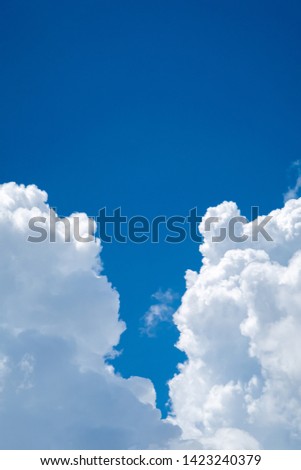 Beautiful Clear Blue Color Clouds In Summer 