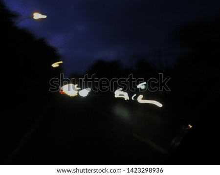 
abstract night scenery with light