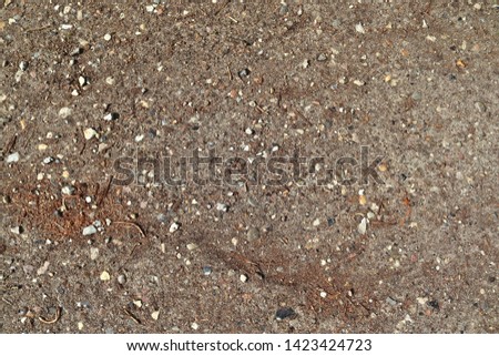 Close up surface of gravel ground textures in high resolution