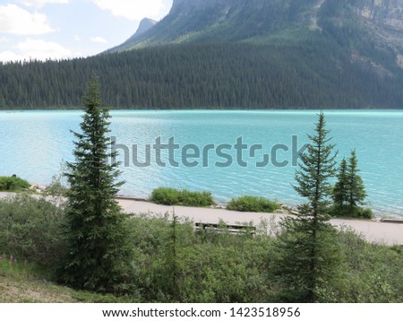the Lake Louise, Icefields Parkway, Rocky Mountains, Alberta, Canada, August