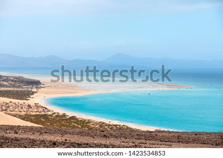 Sotavento - the paradise surfers' beach! Fuerteventura, Canary Islands, Spain