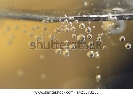 Little bubbles in a glass