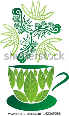 Green tee pattern isolated vector illustration