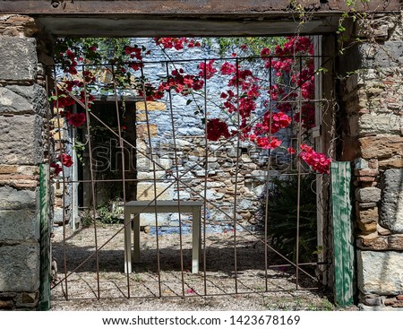 Pirgi Village in Chios Island, Greece