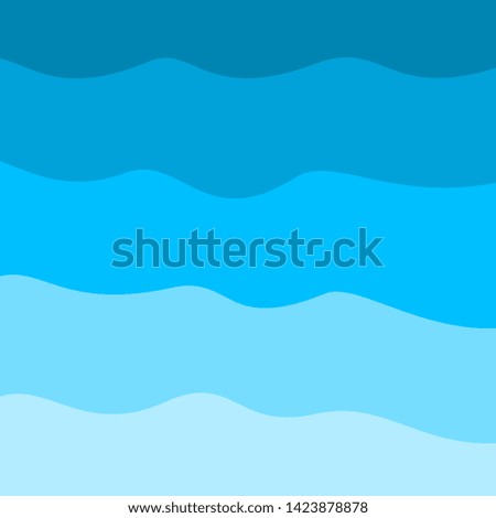 Sky and clouds. Cartoon cloudy background. Heaven scene with blue sky and white cloud. Vector template illustration 