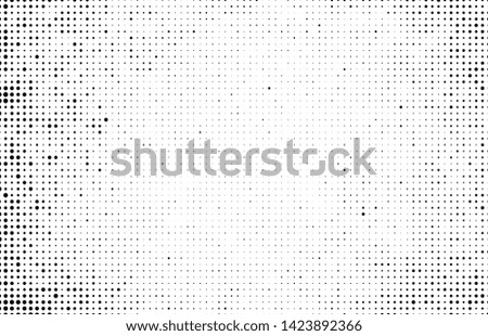 Halftone texture is black and white. Abstract monochrome background of dots