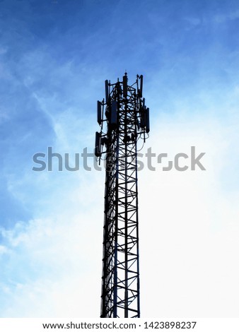Silhouette of a wireless communication station 