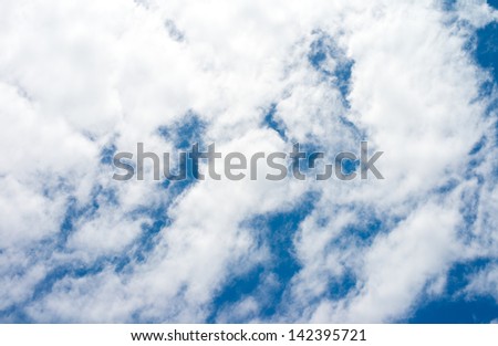 blue sky and beautiful clouds