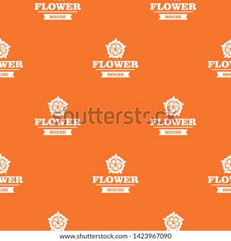 Flower decoration pattern vector orange for any web design best