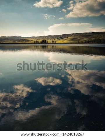 Calm Nature Lake Clouds Sky