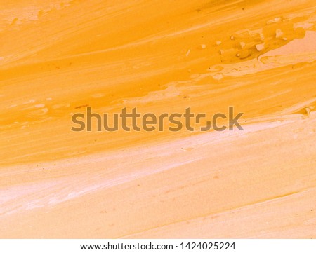 Orange watercolor background. Painted texture

