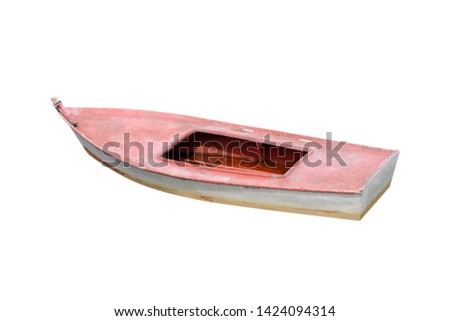 image of fishing boat isolated on white background	