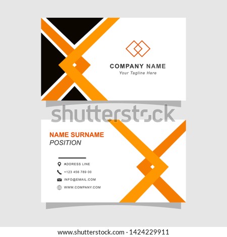 Simple business card. Modern business card design.