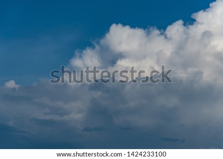 
Large rain clouds in the rainy season