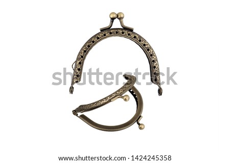 metal clasp on a white background isolated