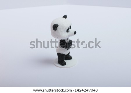 toy Panda on white background