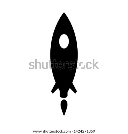 rocket icon vector design template