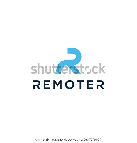 Initial letter R logo vector design