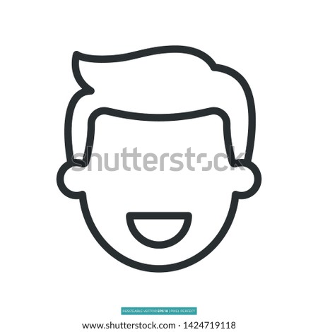 Face Icon Vector Illustration Logo Template