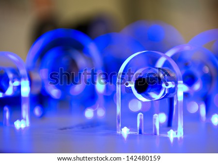 optical transducer in a modern plant. Royalty-Free Stock Photo #142480159