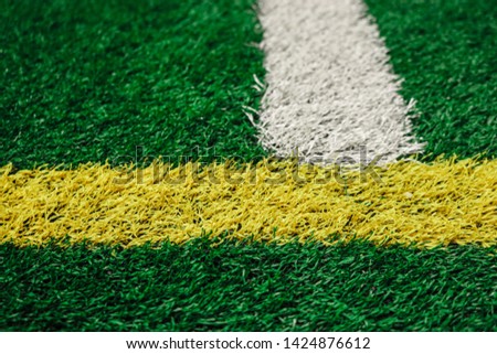Close Up of Astroturf Color Lines Royalty-Free Stock Photo #1424876612