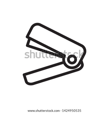 flat stapler icon symbol sign, logo template, vector, eps 10