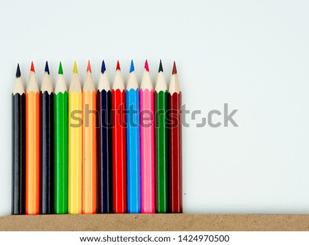 Back to school concept idea, Stationary equipment set for back to school concept background  