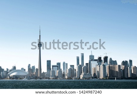 Modern Toronto city in Canada