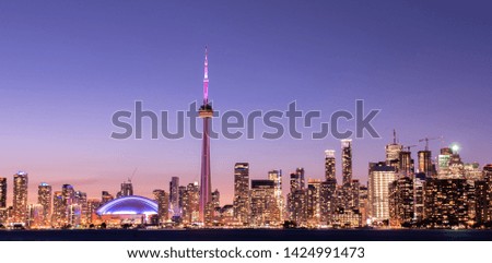 Toronto at Night in Canada