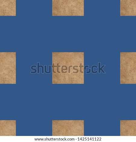 Seamless square background of cardboard with blue is close