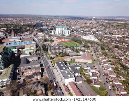 View of North London from drone