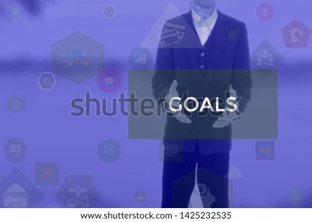 GOALS - technology and business concept
