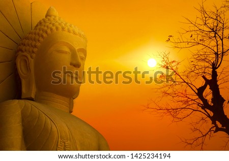 Buddha head statue, monument, meditation,
The face of the Buddha has a smile. Being meditation,
The picture shows the feeling of peace and peacefulness.