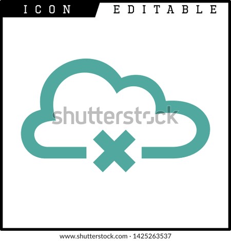 cloud icon isolated sign symbol vector illustration - vector
