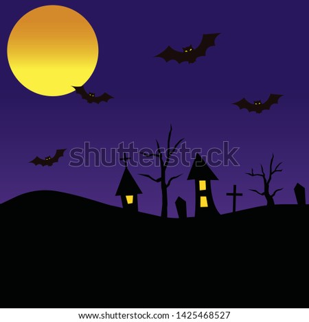 Happy Halloween. Halloween night background