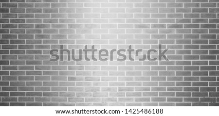 Brick wall, Gray white bricks wall texture background for graphic design