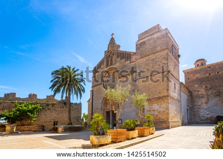 Historical Church of Alcúdia, Mallorca, Spain 