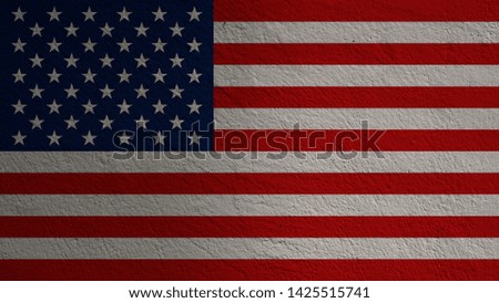 United States of America or USA flag. USA is established since 4th July 1776 which is called independence day. USA is land of democracy and freedom.