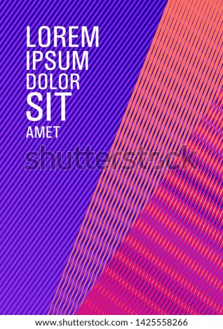 Brochure cover page layout geometric vector design. Dynamic technological wallpaper. Advanced brand cover template. Party invitation flyer cool background. Modern gradient folder mockup.
